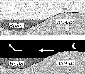 Схематическое изображение ветров