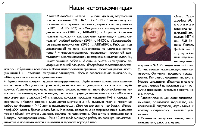 Наши «стотысячницы»