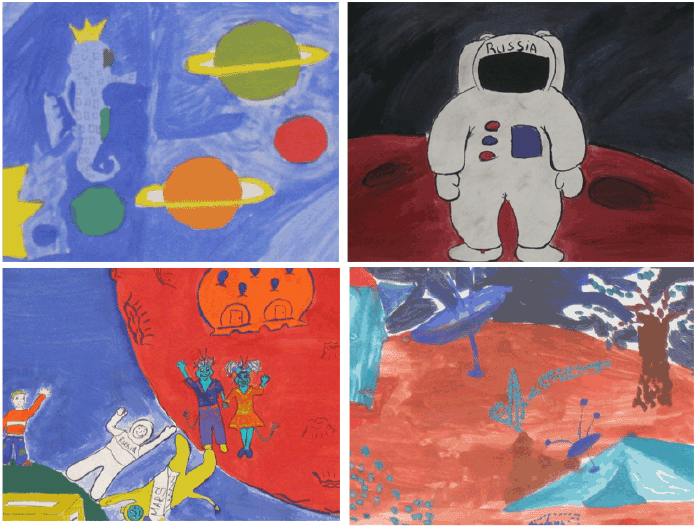 Космонавтика тема старшая группа. Рисунок на тему космос. Детский рисунок на тему космос. Детские рисунки на тему космос. Рисунки на тему космос для детей.
